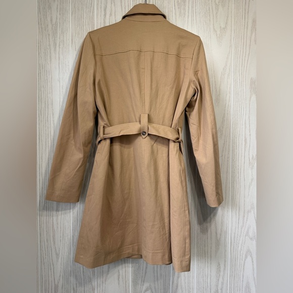 41 HAWTHORN Khaki Crue Long Trench Jacket (Size M, NWT) - Picture 4 of 5